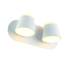 Φωτιστικό Τοίχου Lucido LED 2X8W 3000K Λευκό | Aca Lighting | V83LEDW27WH